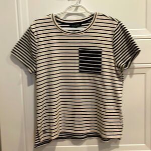 Lauren Ralph Lauren Striped Pocket T-shirt